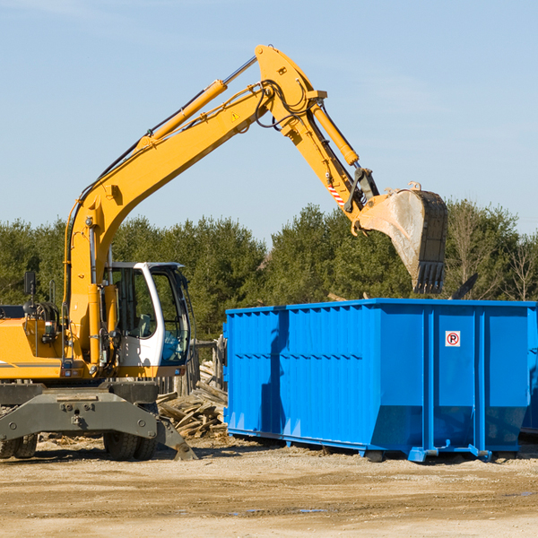 what size residential dumpster rentals are available in Delphi Falls